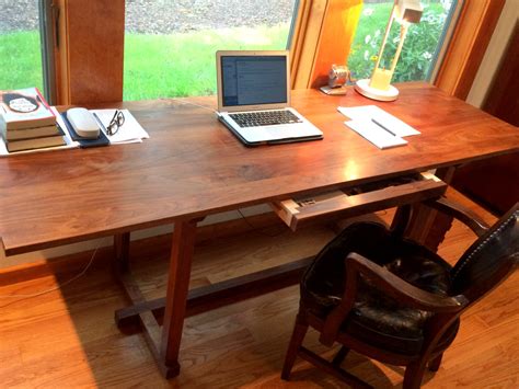 Handmade Wood Desk Mid Century And Craft Inspired Studio Furniture