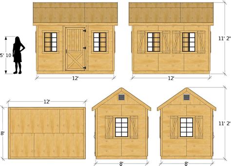 Mattie Shed Plan 2‑sizes Gable Roof Design 12x20 Shed Plans Small