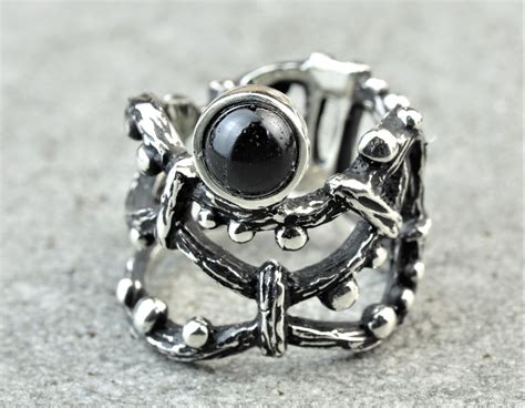 Wiccan Ring Witchcraft Jewelry Goth Ring For Women Etsy