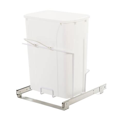 Super deal double pullout trash can 35 quart under counter sliding waste bin kitchen container. Knape&Vogt Plastic 5 Gallon Pull Out/Under Counter Trash ...