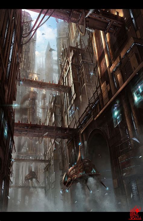 City Of Steam By Zhaoenzhe On Deviantart Steampunk City Cyberpunk