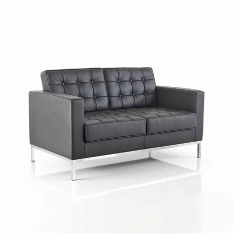 Black Couch Office 543 Modern Black Faux Leather Love Seats Futon