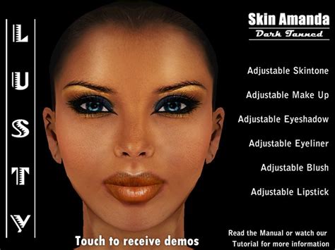 Second Life Marketplace Amanda Skin Dark Tanned Demos