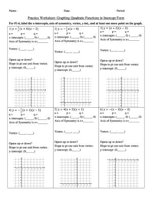 Graphing Quadratic Functions Table Of Values Worksheet Elcho Table