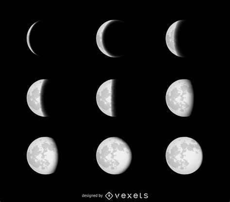 Fases Da Lua Em Desenho