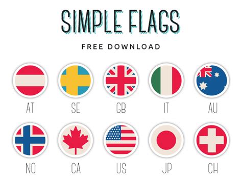 Simple Flags Free Psd By Kit Logan On Dribbble