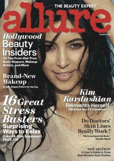 kim kardashian rocks the natural look for allure magazine my fashion life
