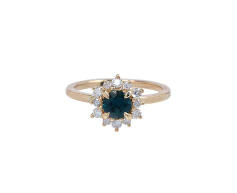 Marisol Teal Sapphire And Diamond Ring Twistonline