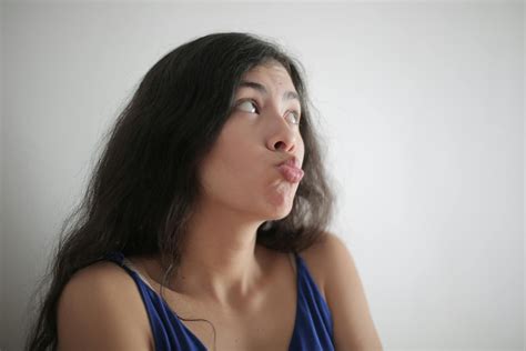 Woman Pouting Her Lips · Free Stock Photo