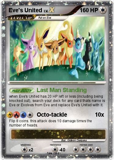 Pokémon unite is an upcoming game set to release on the nintendo switch and for android & ios. Pokémon Eve s United - Last Man Standing - My Pokemon Card