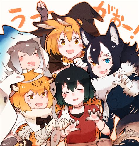 Serval Kaban Grey Wolf Jaguar And Small Clawed Otter Kemono