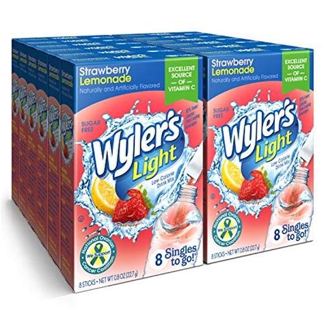 Wylers Light Singles To Go Powder Packets Water Drink