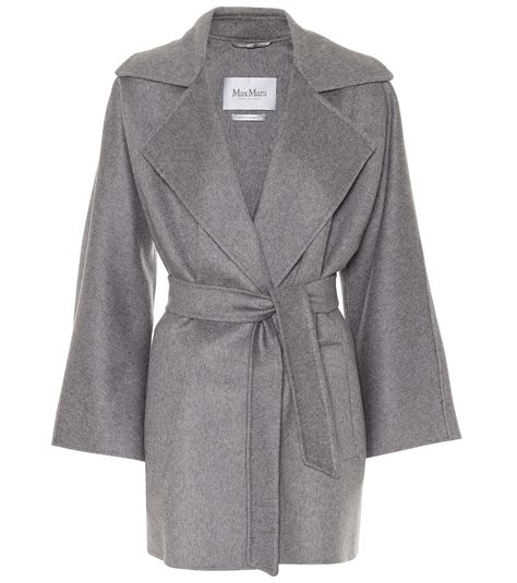 Max Mara Carpi Belted Cashmere Coat In Grey Lyst Australia