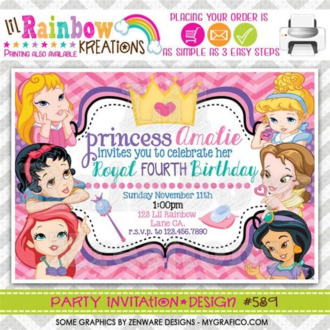589 Diy Disney Baby Princesses Inspired Party By Lilrbwkreations 11
