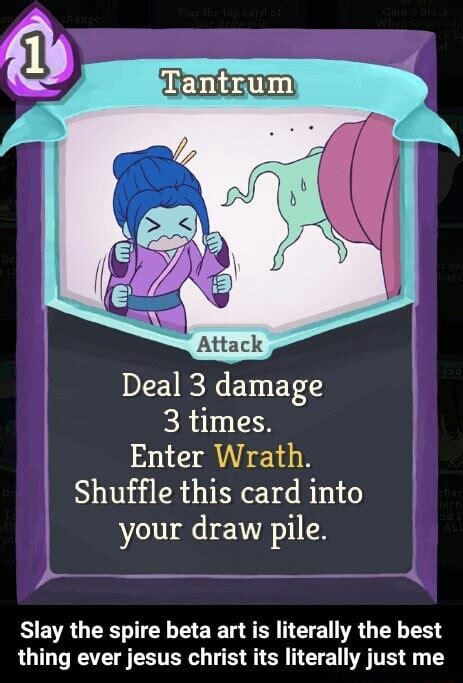 Deal 3 Damage 3 Times Enter Wrath Shuffle This Card Into