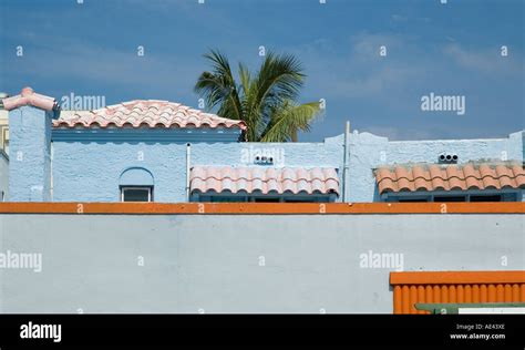 Latino Architecture In South Beach Miami Florida Stock Photo Alamy