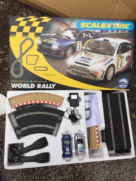 Scalextric Hornby Racing Car Set World Rally Wrc Ford Focus Rs Subaru