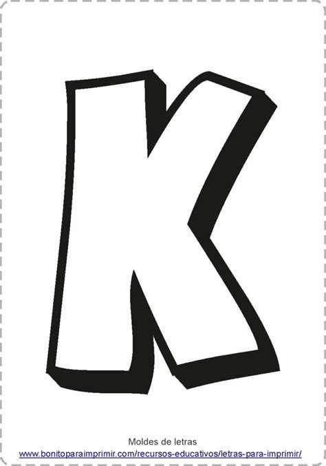 Letras K Para Imprimir Pdf Para Colorear Y Aprender