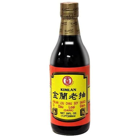 Kimlan Lou Chau Dark Soy Sauce 20 Fl Oz 590 Ml
