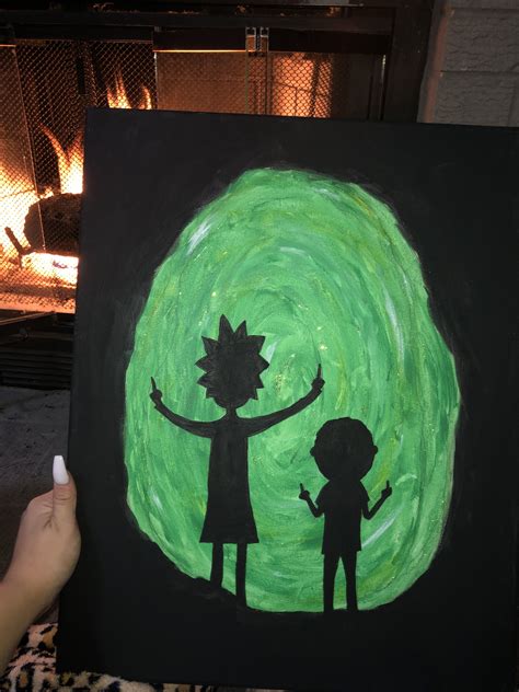 Rick And Morty Canvas Painting Small Canvas Art Diy Canvas Art