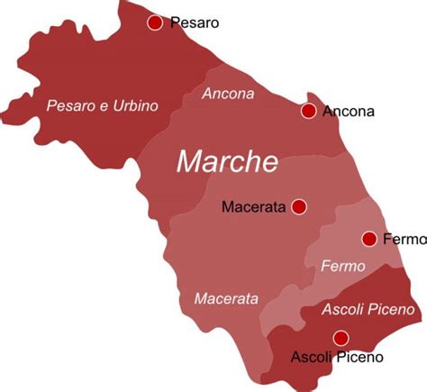 Marchigiani, senso di appartenza alla propria regione. A far eccezione la provincia di Pesaro ...