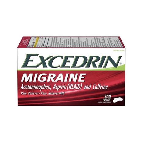 Pbb Excedrin Migraine 200 Tablets Expiration Date 072023 Shopee Philippines