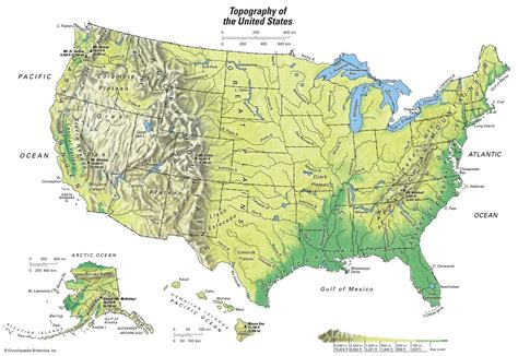 Topographic Map Of Usa