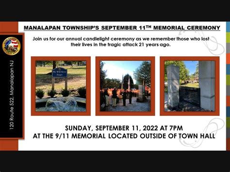 911 Remembrance Ceremony Honors Manalapan Residents Manalapan Nj Patch