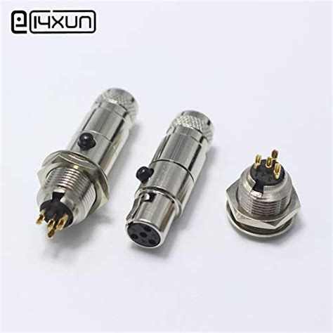 Buy Buyme 1set Mini Xlr 4 Pin Male Jack Female Plug 4p Audio