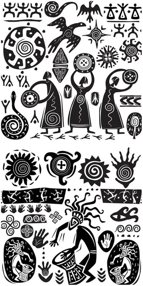 Pin By Kiwimsii On Aztec Shamanic Natıve American And African Symbols