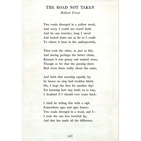 The Road Not Taken Poetry Collection Art Print In 2021 Robert Frost