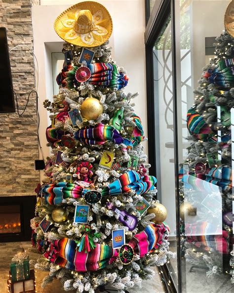 Decoración De árbol De Navidad Mexicano Simple Y Elegante Mexican