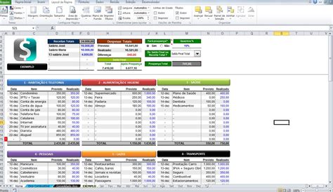 Planilha Excel De Controle De Finanças Pessoais R 1200 Em Mercado