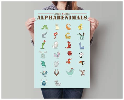 Will you be able to identify all 40 of these interesting creatures, or will you have to look them up? Alphabet + Animals = Alphabenimals on Behance