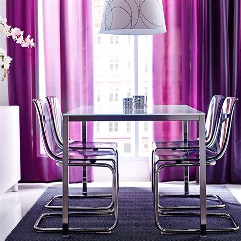 Perfect for apartments or very small dining spaces. Color coordinated dining rooms - IKEA dining table with ...
