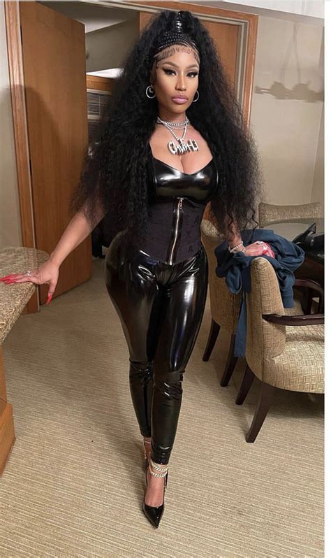 Nicki Minaj And The Sexy Fit Of A Latex Jumpsuit X