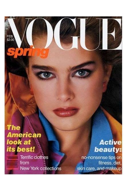 The History Of Eyebrows Brooke Shields Cover Girl Models Vogue Covers
