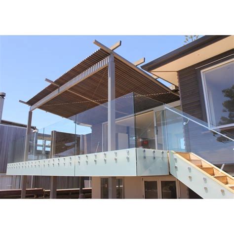 Balcony Standoff Glass Railing Grt Sdr02 Grt Building Materials