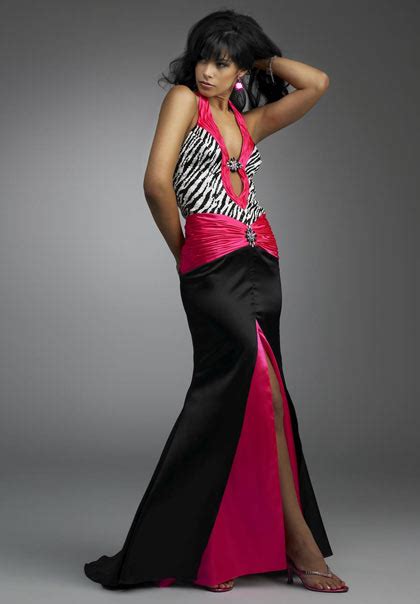 Pink And Black Prom Dresses Fashion Week