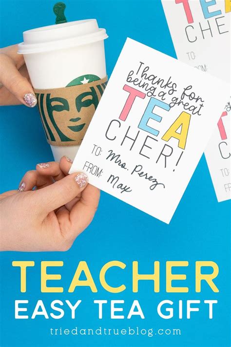 Teacher Appreciation Last Minute Tea T Free Printable Teacher