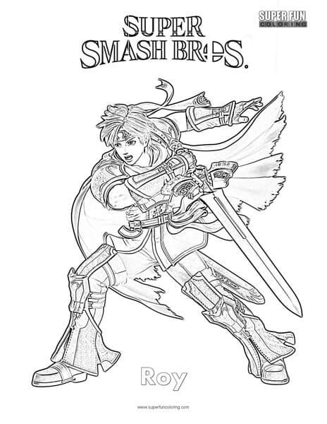 Super Smash Bros Coloring Sheet