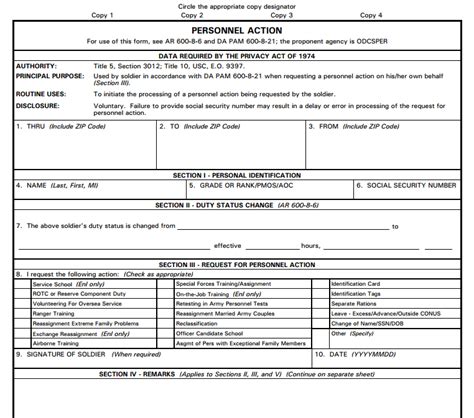 Da Form 4187 Personnel Action Launched By