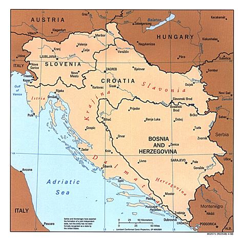 1up Travel Maps Of Bosnia And Herzegovinabalkans West Bosnia