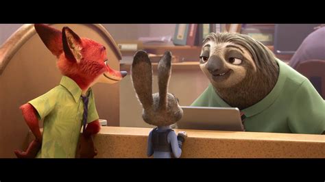 Zootopia Sloth Scene Sped Up Normal Speed Youtube