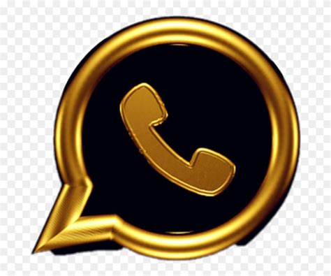 Download Whatsapp Logo Gold Png Clipart 5552206 Pinclipart