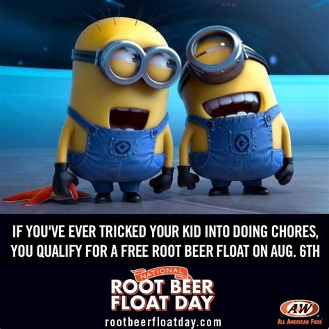 National Root Beer Float Day Funny Minion Pictures Minions Minions