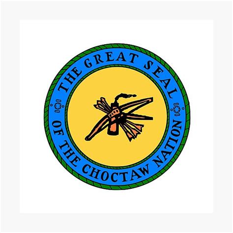 The Great Seal Of The Choctaw Nation Logo Photographic Print For