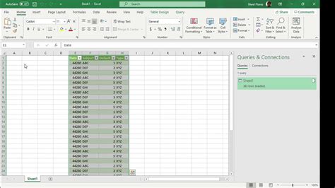 Rename Column Headers Based On Excel Table Power Query Youtube