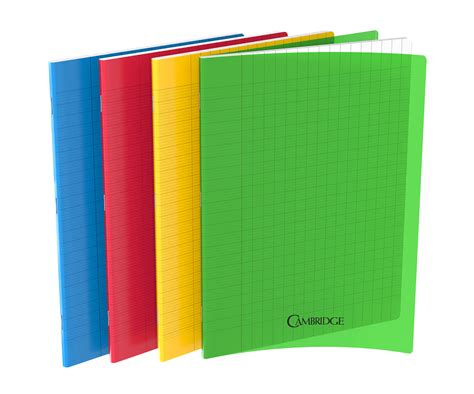 cambridge cahier polypro 24 x 32 cm 96 pages grands carreaux seyes disponible dans