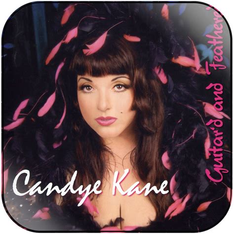 Candye Kane Guitard And Feathered Album Cover Sticker